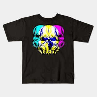 Tri-Portrait Skull - DS10 Kids T-Shirt